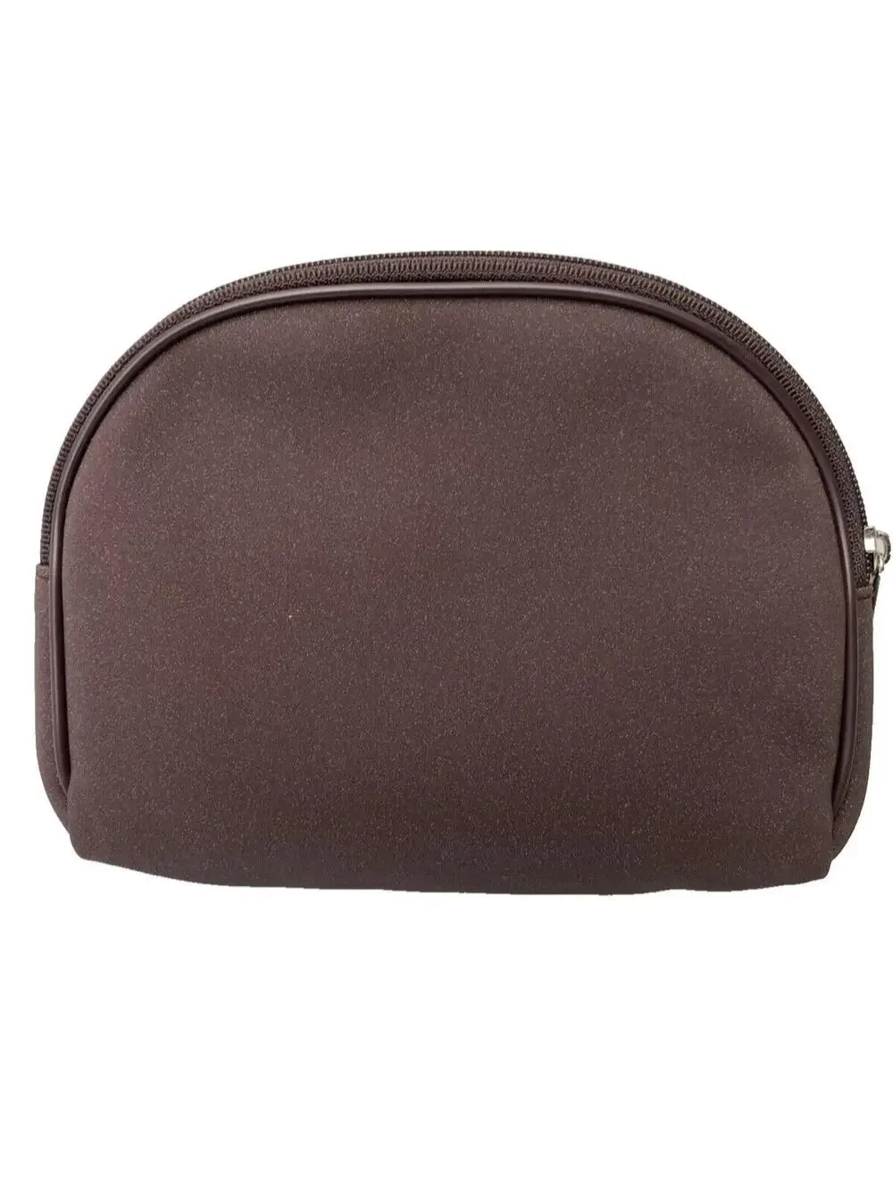 Lancôme Makeup Brown Cosmetic Bag Vintage 2000 Travel Case Zipper Pouch